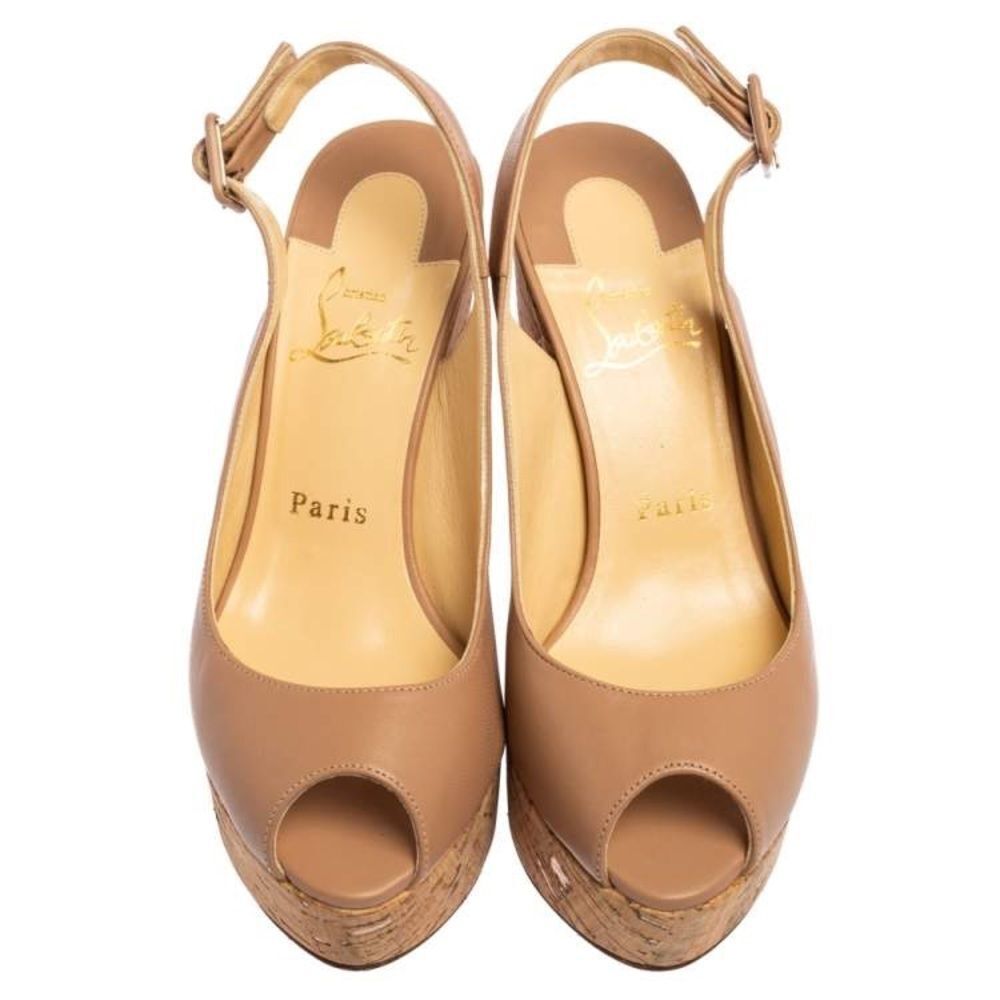 Christian Louboutin - Donna Anna 120 Napa Red Sole Sandals - Picture 2 of 9
